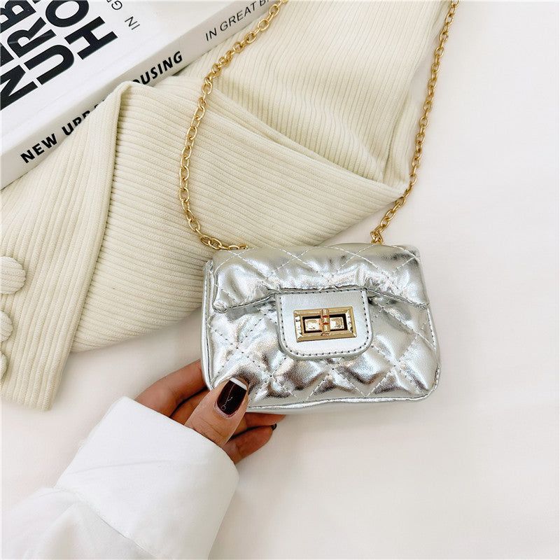 MyKids-USA Fashionable Mini Carry-On Girls’ Portable PU Crossbody Handbag
