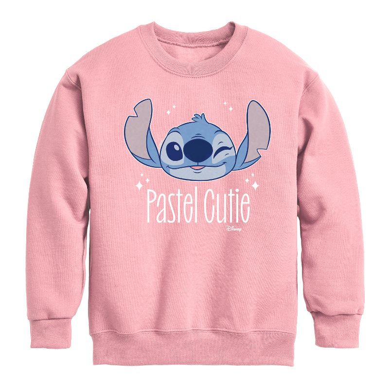 Boys' - Disney - Lilo & Stitch Graphic Long Sleeve Fleece Sweatshirt