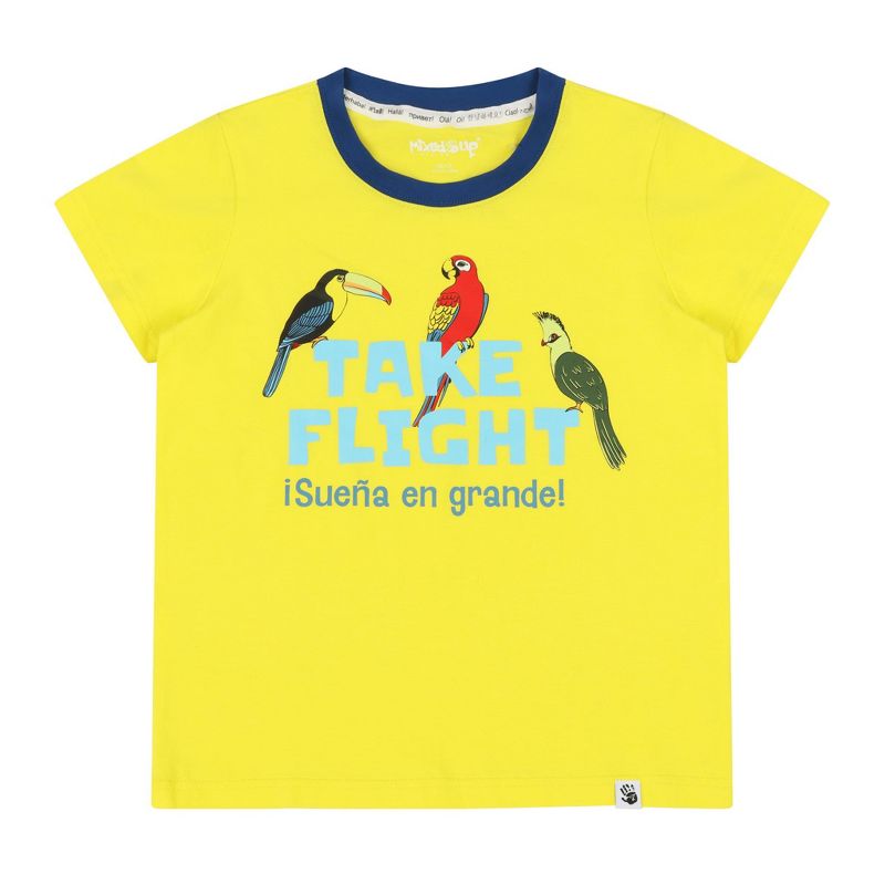 تي شيرت بأكمام قصيرة ورسومات جرافيكية للأطفال من مجموعة Mix Up Clothing