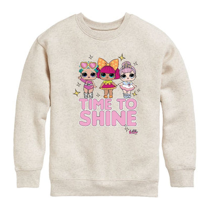 Boys' - LOL Surprise! - LOL Time To Shine Graphic Long Sleeve Fleece Sweatshirt