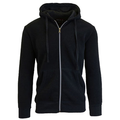 Galaxy By Harvic Boy's Slim Fit Fleece Lined Zip Up Hoodie