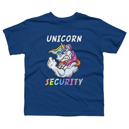 تي شيرت بتصميم يونيكورن سيكيوريتي من مينه مينه للأولاد من تصميم هيومانز في الهالوين - زيّ للبالغين