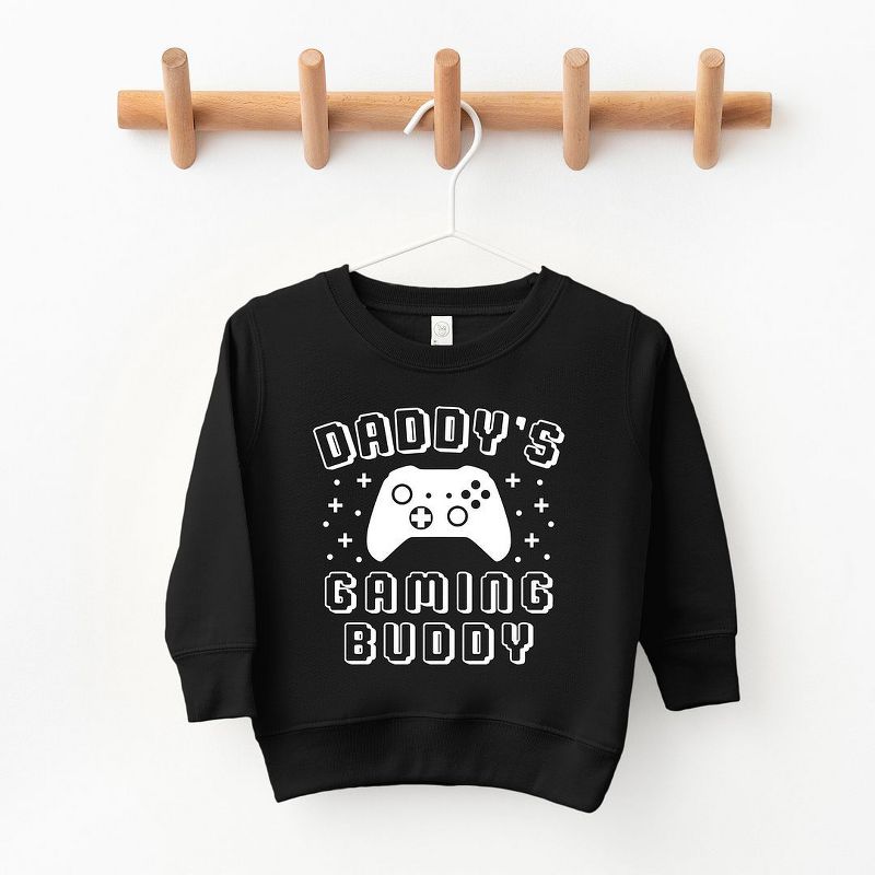 The Juniper Shop Daddy's Gaming Buddy Toddler Graphic Sweatshirt
