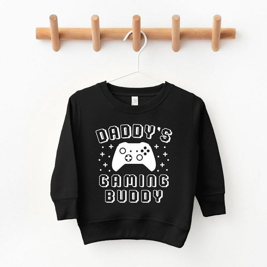 The Juniper Shop Daddy's Gaming Buddy Toddler Graphic Sweatshirt