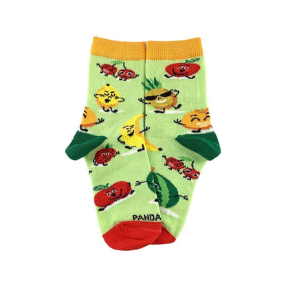 Super Happy Fruit Pattern Socks - Ages 3-7) from the Sock Panda (Ages 3-7)