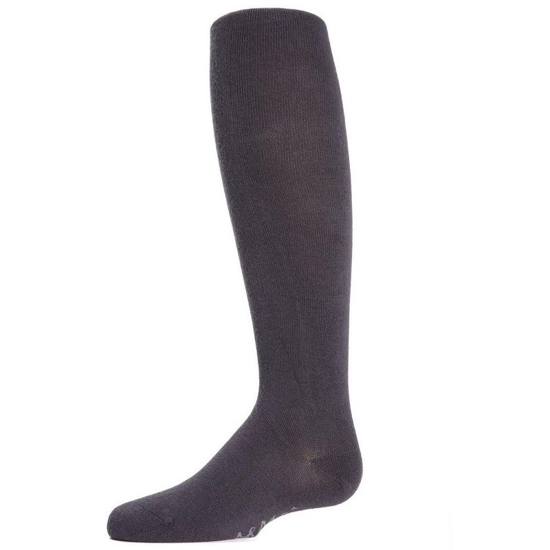 Memoi Girls' Soft Pima Cotton Opaque Tights