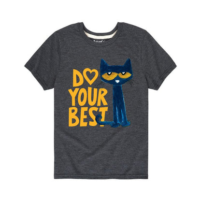 تي شيرت جرافيكي بأكمام قصيرة مطبوع عليه "بيتي ذا كات" للأولاد