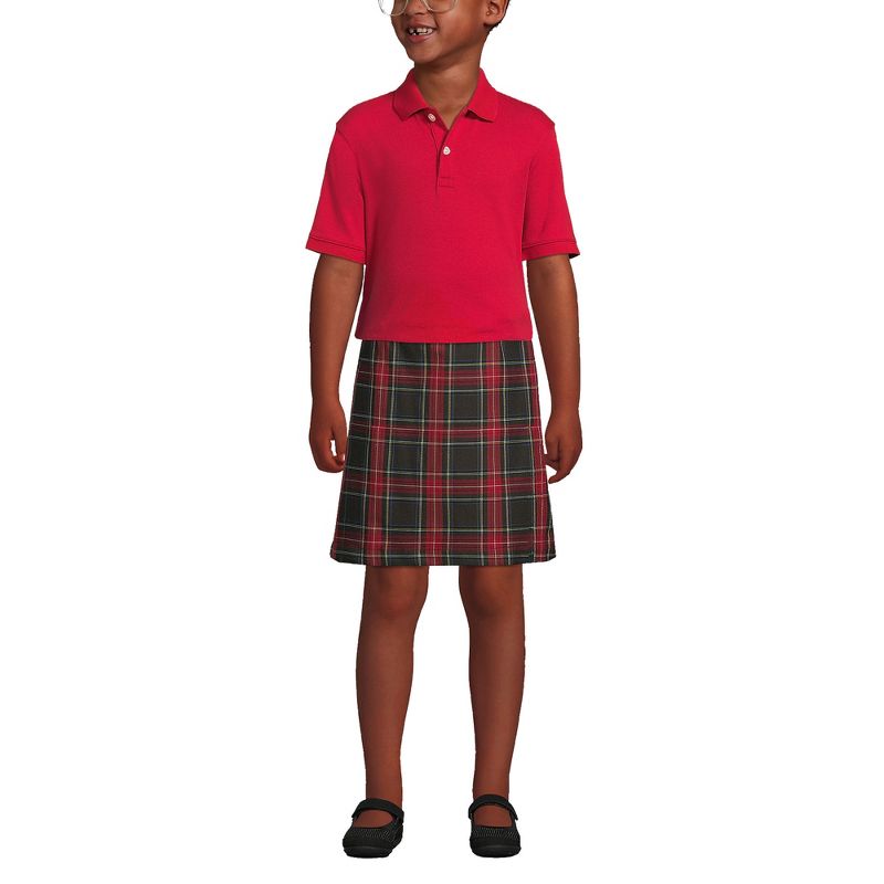 Lands' End School Uniform Kids Short Sleeve Interlock Polo Shirt