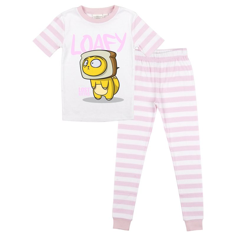Lost Kitties girls pajama set Short Sleeve Girls