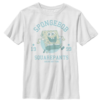 Boy's SpongeBob SquarePants Distressed Blue Bikini Bottom T-Shirt