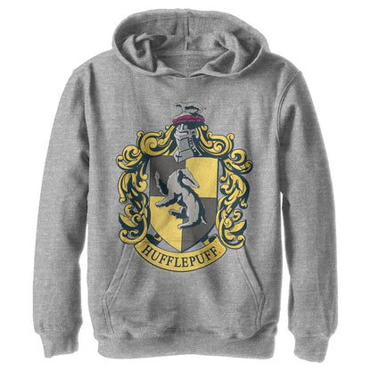 Boy's Harry Potter Hufflepuff Gold Crest Pull Over Hoodie