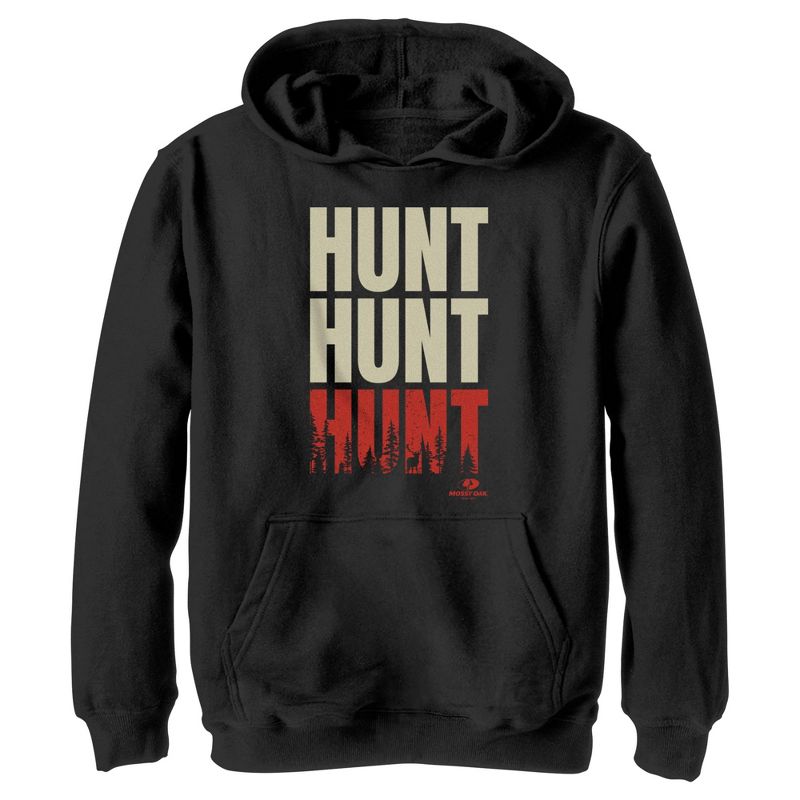 هودي بطبعة نصية من Mossy Oak Hunt للأولاد