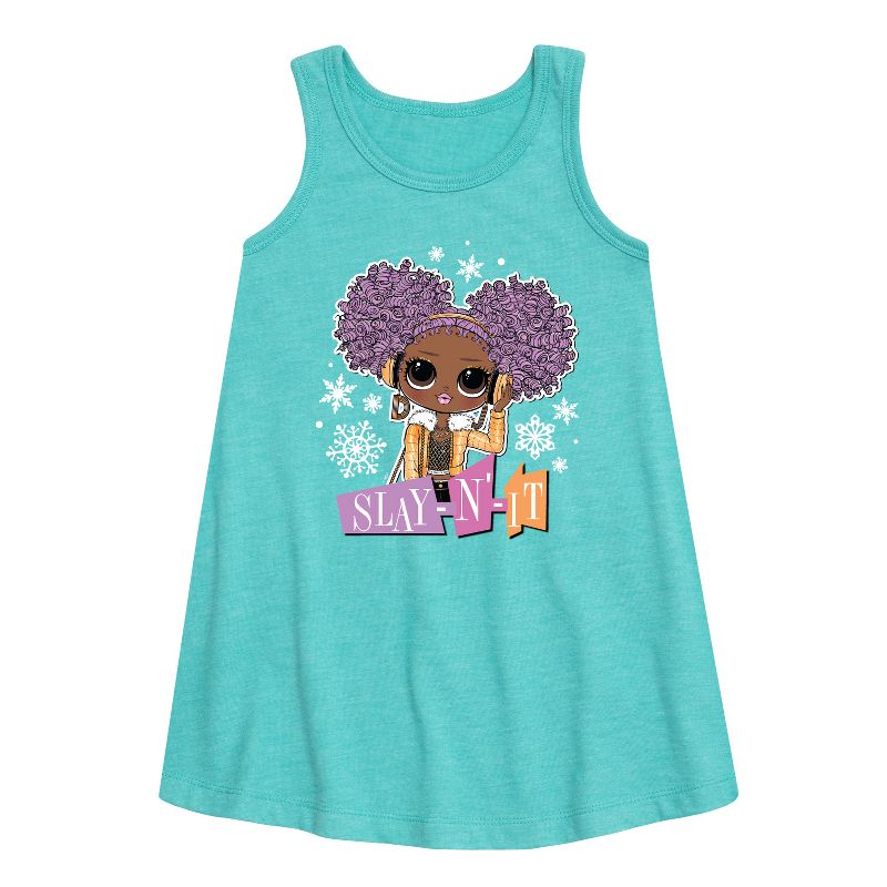 فستان بناتي من LOL Surprise! - دمى شتوية بدون أكمام برسومات جرافيكية