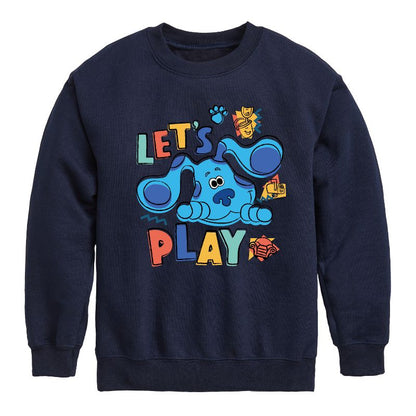 Boys' - Blue's Clues & You! - Let's Play Graphic Long Sleeve Fleece Sweatshirt