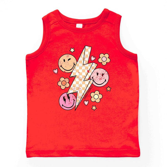 بلوزة شبابية بدون أكمام من SmileyWorld منقوشة ومزهرة ومطرزة من Juniper Shop