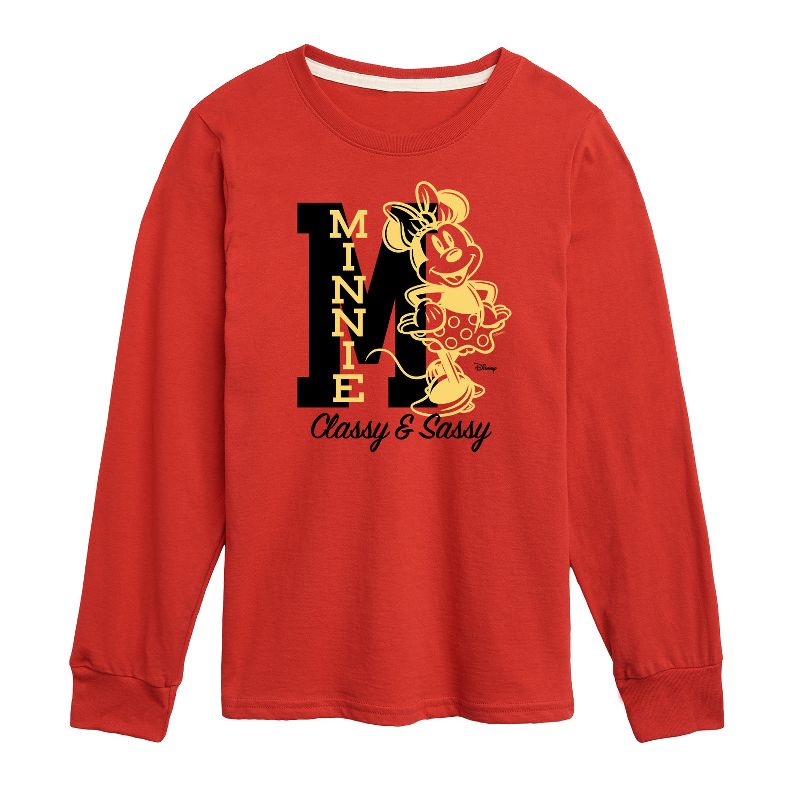 Boys' - Disney - Minnie Mouse Long Sleeve Graphic T-Shirt