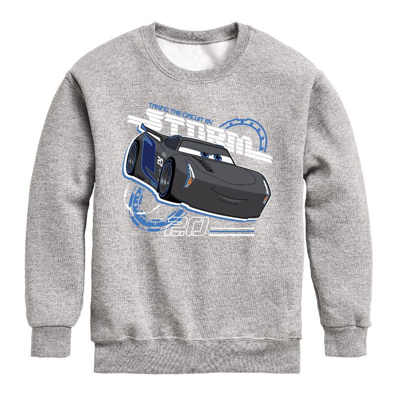 Boys' - Cars - Taking The Circuit By Storm Graphic Long Sleeve Fleece Sweatshirt