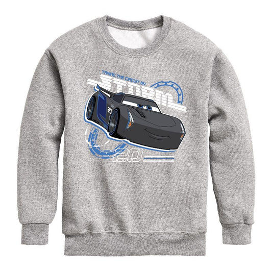 Boys' - Cars - Taking The Circuit By Storm Graphic Long Sleeve Fleece Sweatshirt
