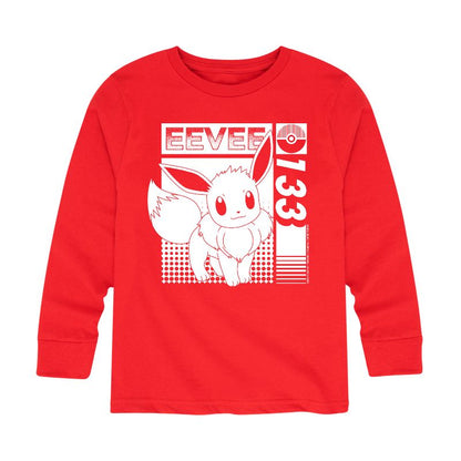 تي شيرت جرافيكي بأكمام طويلة من EEVEE 133 للأولاد - بوكيمون