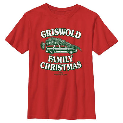 تي شيرت شجرة عيد الميلاد غريسولد من مجموعة لامبون الوطنية للأولاد