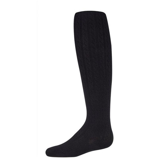 Memoi Girls Cotton Blend Cable Tights