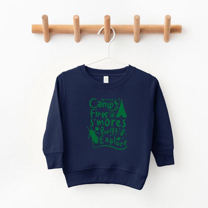 The Juniper Shop Camp Fire S'mores Toddler Graphic Sweatshirt