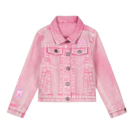 Barbie Girls Pink Denim Jacket Little Kid to Big Kid