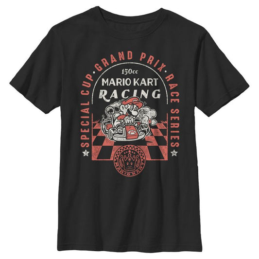 تي شيرت للأولاد من نينتندو ماريو كارت ريسينغ جراند بريكس سبيشل كاب