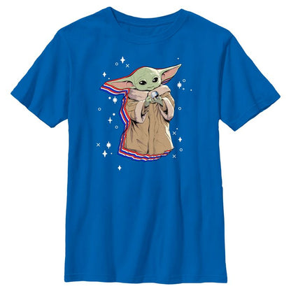 Boy's Star Wars The Mandalorian Fourth of July Grogu T-Shirt
