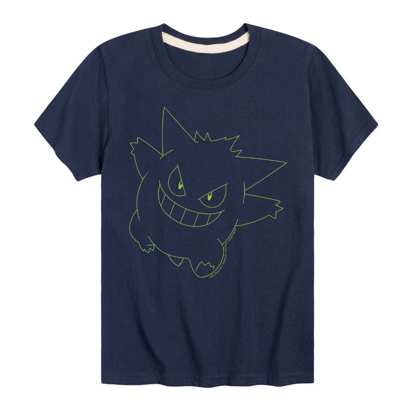 Boys' - Pokémon - Gengar Ghost Type Short Sleeve Graphic T-Shirt