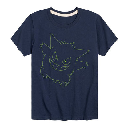 Boys' - Pokémon - Gengar Ghost Type Short Sleeve Graphic T-Shirt