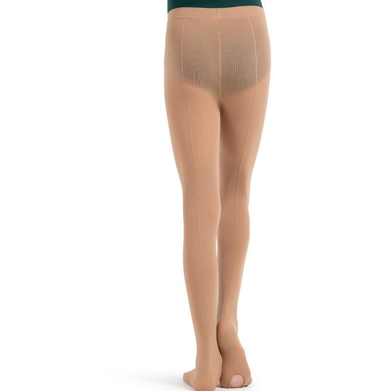 Capezio Ultra Soft Transition Tight with Back Seam - Girls