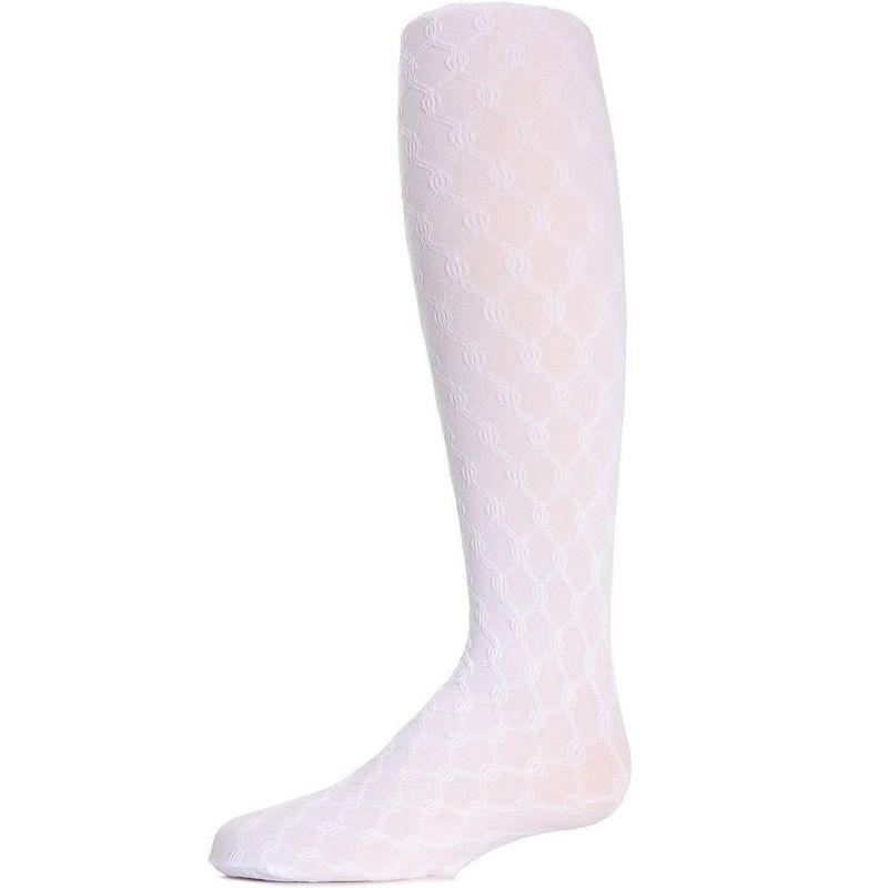 Memoi Girls' Unique Link Opaque Tights