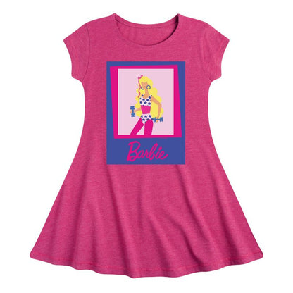 Girls' - Barbie - Fitness Barbie Fit & Flair Cap Sleeve Dress