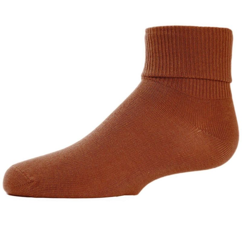 Memoi Kids' Triple Roll Cotton Blend Ankle Socks