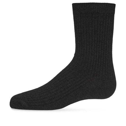 Memoi Kids' Basic Cotton Blend Kids Crew Socks