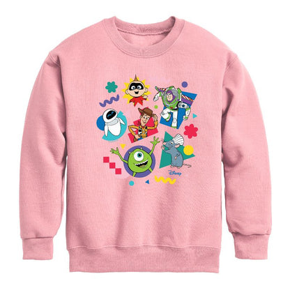 Boys' - Disney - Pixar Character Shapes Graphic Long Sleeve Fleece Sweatshirt