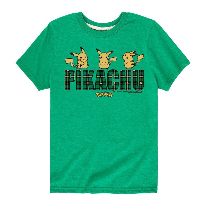 تي شيرت جرافيكي بأكمام قصيرة بشعار بيكاتشو منقوش للأولاد - بوكيمون