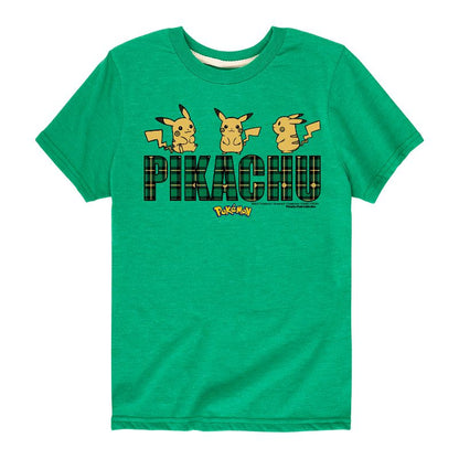 تي شيرت جرافيكي بأكمام قصيرة بشعار بيكاتشو منقوش للأولاد - بوكيمون