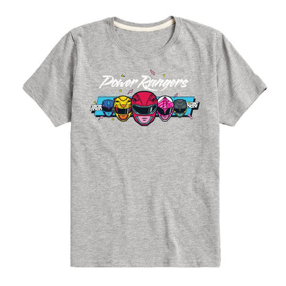 Boys' - Power Rangers - Character Heads Short Sleeve Graphic T-Shirt