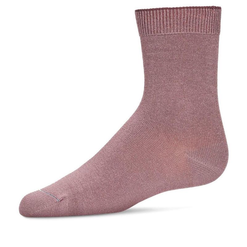 Memoi Toddler's and Kids' Basic Soft Rayon from Bamboo Crew Socks