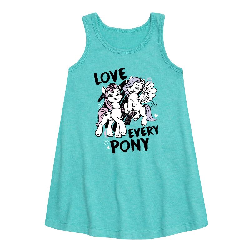 Girls' - My Little Pony - Love Every Pony Graphic Sleeveless Aline Dress