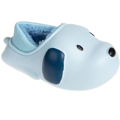 FOAMWALK Toddler Boy's Novelty Clogs with Faux Shearling and Fur Lining - Cute Shark and Dog Clogs for Toddler