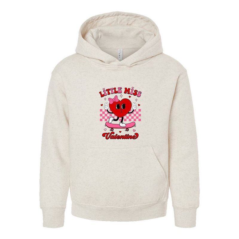 The Juniper Shop Little Miss Valentine Skateboard Youth Graphic Hoodie