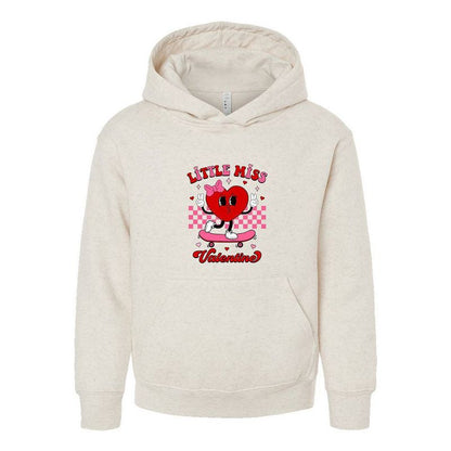 The Juniper Shop Little Miss Valentine Skateboard Youth Graphic Hoodie
