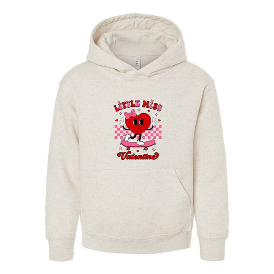 The Juniper Shop Little Miss Valentine Skateboard Youth Graphic Hoodie