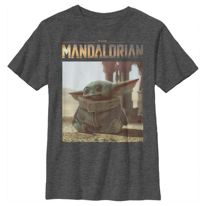 Boy's Star Wars The Mandalorian The Child Scene T-Shirt