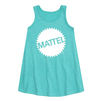 Girls' - Mattel - Mattel Original Logo Graphic Sleeveless Aline Dress