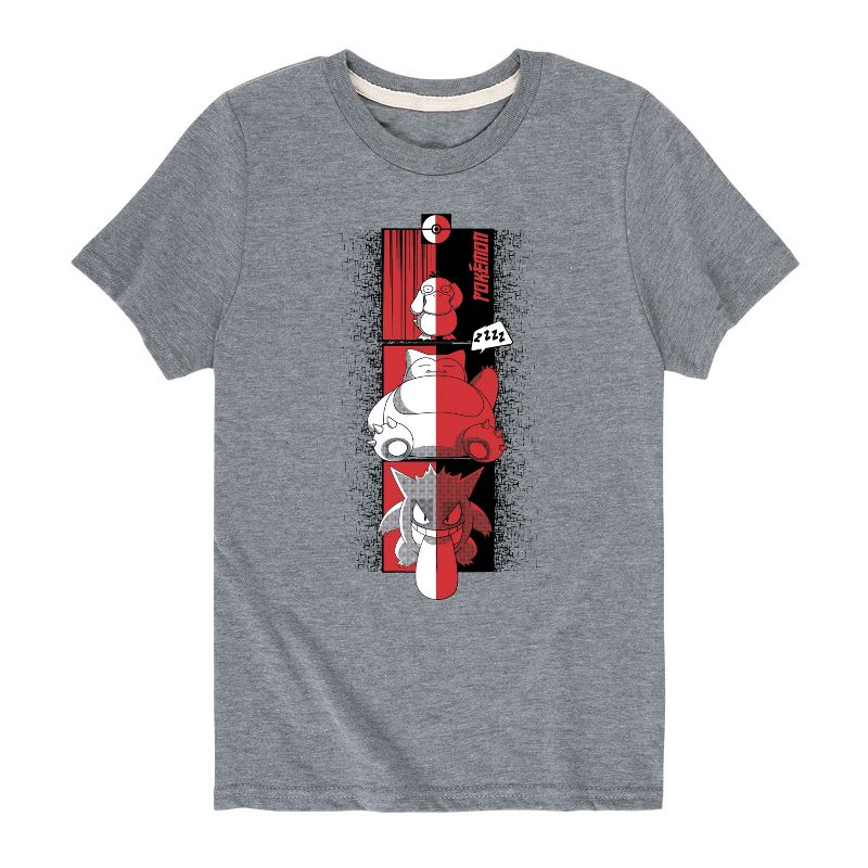 تي شيرت جرافيكي بأكمام قصيرة بتصميم سنورلاكس جينجار من بوكيمون للأولاد