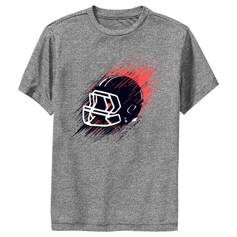 Boy's Lost Gods Football Helmet Red Performance Tee